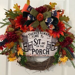 🌻 NWOT Grapevine Fall Wreath